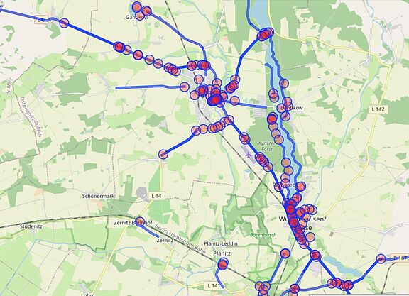 Neue Situation der Radwege rund um Kyritz Situation der Radwege rund um Kyritz