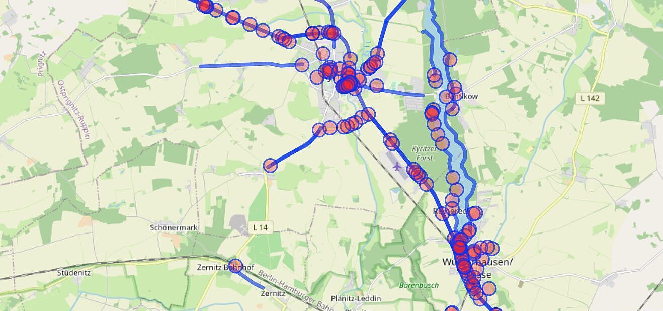 Neue Situation der Radwege rund um Kyritz Situation der Radwege rund um Kyritz