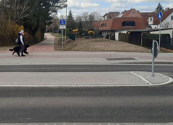 Mittelinsel der Fehrbelliner Straße in Neuruppin