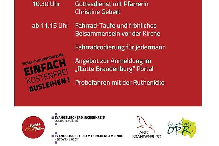 Einladung zur Indienstnahme des Lastenrades