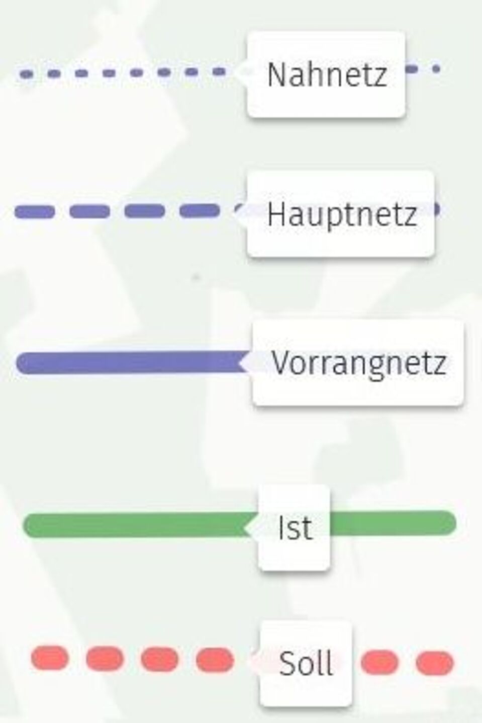 Legende zum Radverkehrskonzept OPR Legende zum Radverkehrskonzept OPR